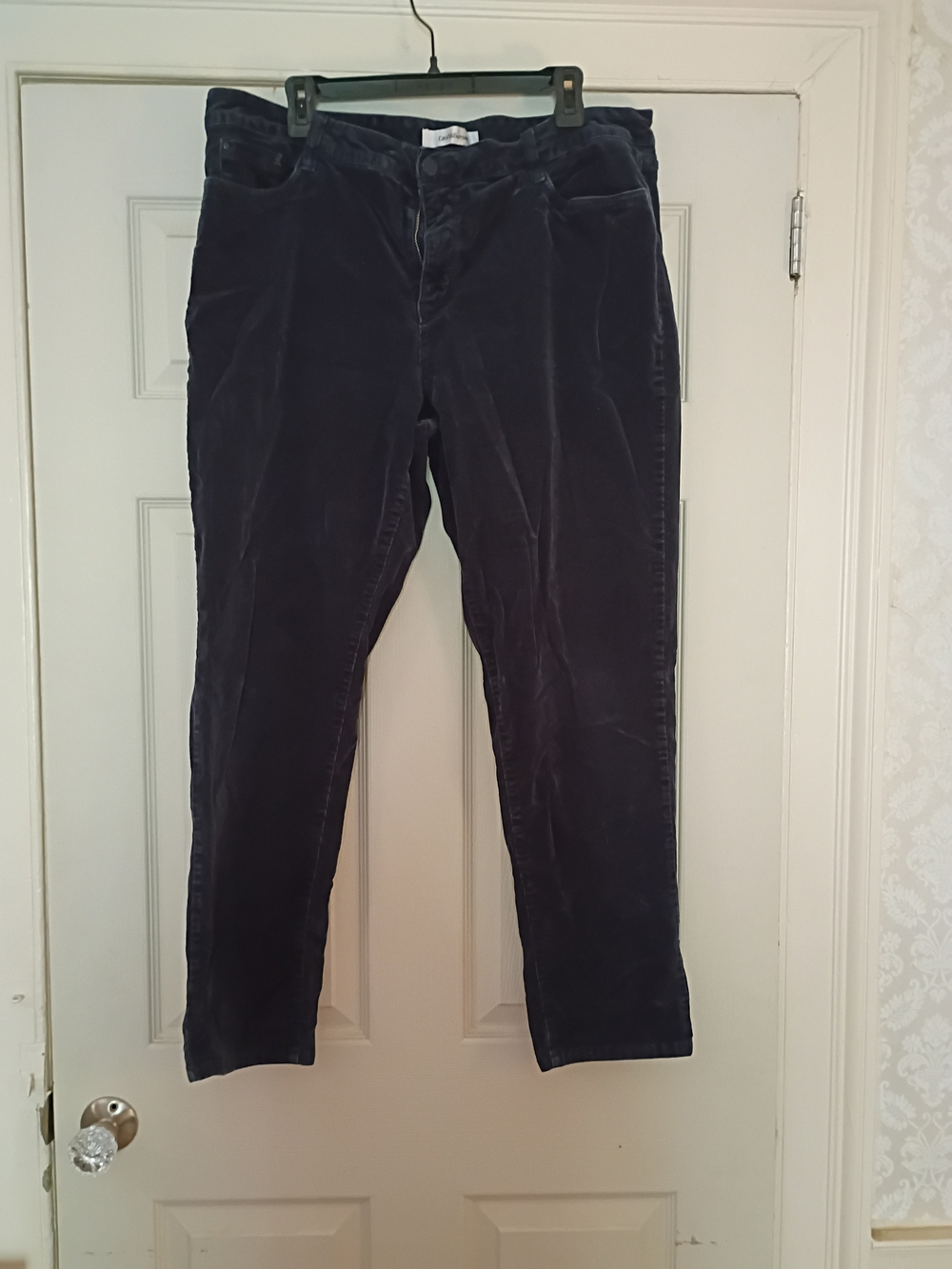croft & barrow Women's Dark Navy Corduroy Pants